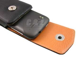 Leather Case Belt Clip + LCD Film for HTC Z715e Sensation XE c  