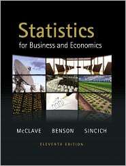 Statistics for Business and Economics, (032164011X), James T. McClave 