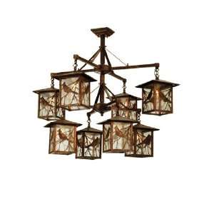   69250 N/A Rustic / Country Eight Light Down Lighting Chandelier 69250