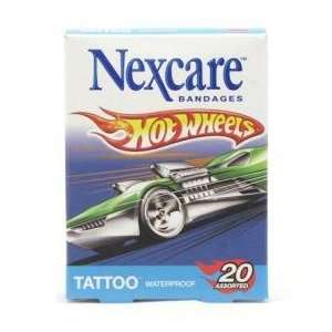  Nexcare Band Tattoo Hot Wheels Size 20 Health & Personal 