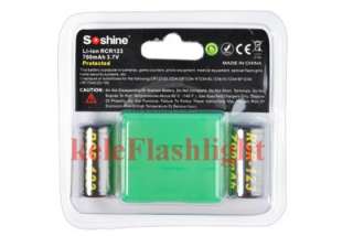 Soshine RCR123A 700mAh Rechargeable protected battery  