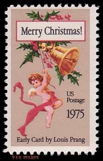 Scott 1580c Christmas (10) By Louis Prang 1975 Line Perf 10.9 MNH 