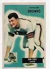 1955 BOWMAN FOOTBALL #159 DON COLO BROWNS RC NM  