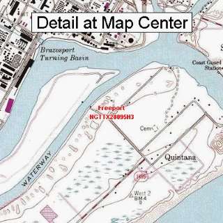  USGS Topographic Quadrangle Map   Freeport, Texas (Folded 