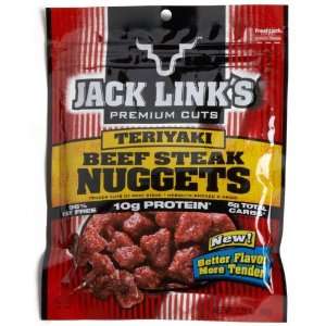  Jack Links Teriyaki Beef Steak Nuggets 3.25 oz. Packages 