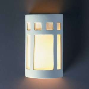 Justice Design 7345 BIS, Ambiance Ceramic Wall Sconce Lighting, 1 