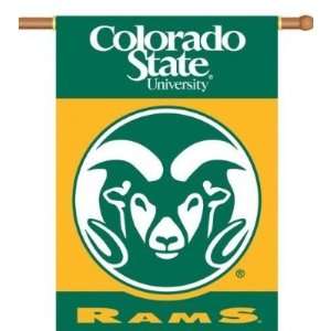  State Rams 2 Sided 28 X 40 Banner W/ Pole Sleeve   NCAA Beauty