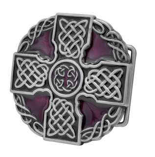 Celtic Iron Cross Maltese Intricate Belt Buckle Decorative  