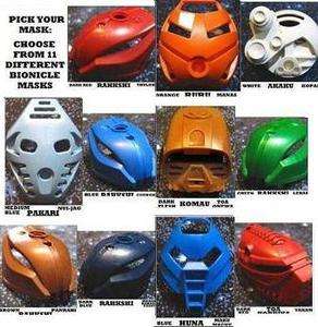   Kanohi Masks to Choose From Pick Your Favorite or Mix & Match  