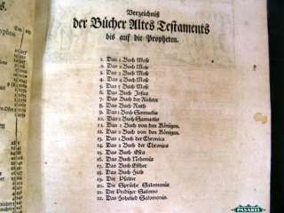 Rare Martin Luther Evangelist German Hebrew Bible 1741  