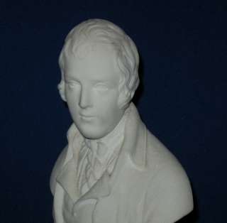    Alabaster Stone Bust Scottish Poet Robert Burns (1759 1796)  