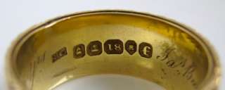 Fine Antique 1821 Georgian 18ct Gold & Enamelled Mourning Ring ~ NO 