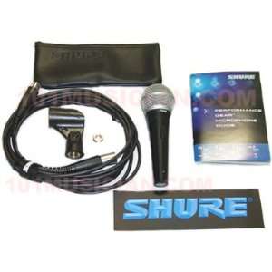  Shure PG58 microphone with cord and mic clip Musical Instruments