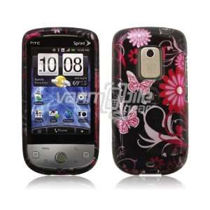 PINK BLACK BFLY DESIGN CASE for SPRINT HTC HERO PHONE + LCD SCREEN 