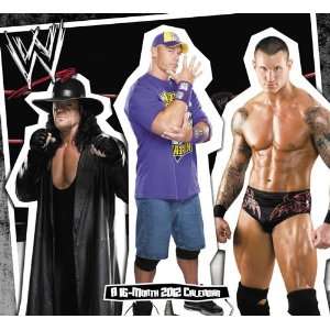  (11x12) WWE Wrestling 16 Month 2012 Sports Calendar