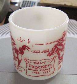DAVY CROCKETT INDIAN FIGHTER COFFEE CUP  