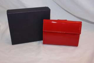 PRADA Patent Leather LIPSTICK RED Coin Purse NEW WALLET  