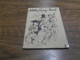 WWII US ARMY SONG BOOK PAPERBACK 1941  