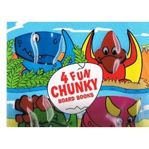    4 Fun Chunky Board Books (Friendly Dinosaurs) 