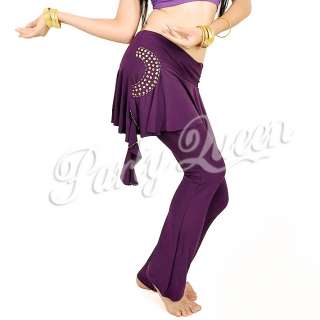 Color New Tribal latin yoga BELLY DANCE Strap Pants  