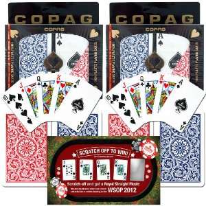  of CopagT Playing Cards blue/red +2012 WSOP Entry 