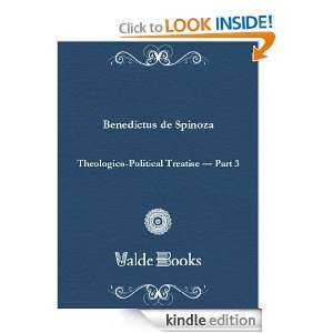   Treatise   Part 3 de Benedictus Spinoza  Kindle Store