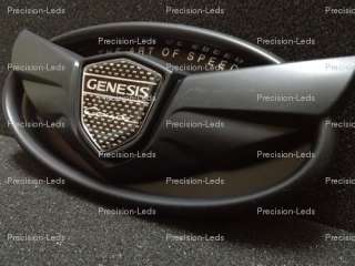 2013 Hyundai genesis coupe carbon fiber flat black wing emblem front 