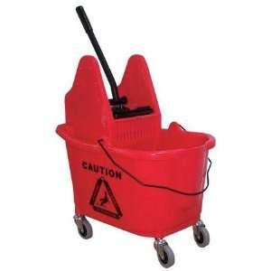  Mop Bucket and Wringer Combos Mop Bucket/Wringer,Red,35Qt 