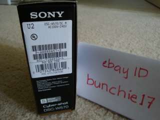 NEW SEALED SONY CYBER SHOT DSC W570 027242808621  