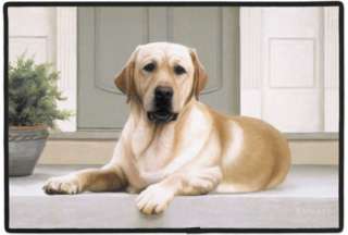 Yellow Lab Labrador Doormat   Welcome Mat 788353495000  