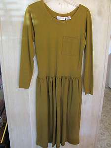 Liz Claiborne L/S Yellowish Green Dress  
