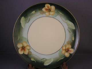 HAVILAND YELLOW COTTAGE ROSES CABINET PLATE  
