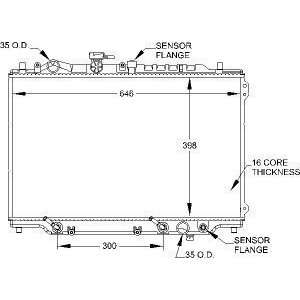  Visteon 9628 Radiator Automotive