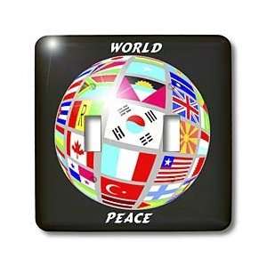Florene Décor II   World Peace Globe With All Countrys Flags   Light 