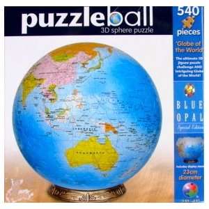  540pc. Globe of the World Puzzleball 3D Sphere Puzzle 