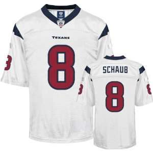 Houston Texans #8 Matt Schaub White Jerseys Authentic Football Jersey 