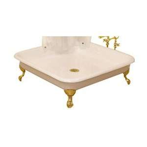  Strom Plumbing Shower Pan P0774S Brass Ball and Claw Feet 