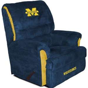  Michigan Wolverines NCAA Big Daddy Recliner By Baseline 