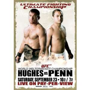  UFC 63 Autographed Poster 