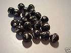 20 Handcrafte​d Round Black White Ying Yang Fimo Beads