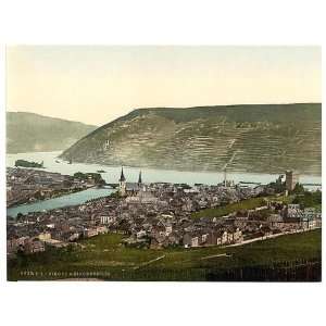  Photochrom Reprint of Bingen and the bridge, the Rhine 