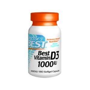  Doctors Best Vitamin D3 1000IU 180SG Health & Personal 