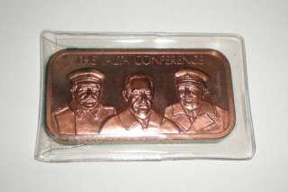 Yalta Conference Silver Creations Ltd Art Bar BRONZE  