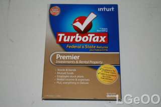   TurboTax Premier Federal + State + eFile 2011 028287034730  