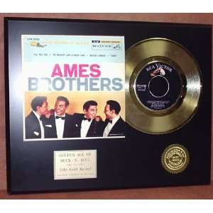 AMES BROTHERS GOLD 45 RECORD PICTURE SLEEVE LIMITED EDITION DISPLAY