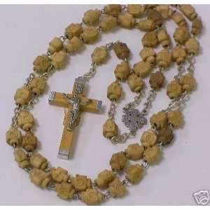  Cross Shape Wooden Beads Rosary 