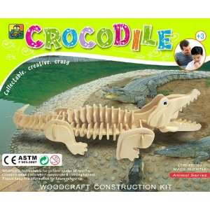  CROCODILE 3d wooden puzzle Beauty