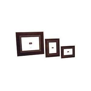  Swing Soho, Wood Picture Frame with Brown Faux Leather 