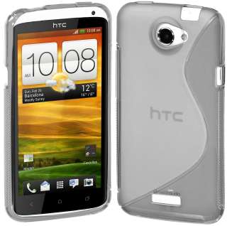 CLEAR S LINE FLEXIBLE TPU CASE FOR HTC ONE X AT&T NEW  