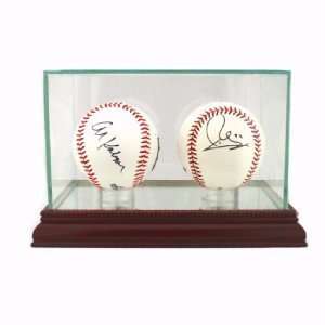   Ball Baseball Display Case Cherry Wood Molding UV